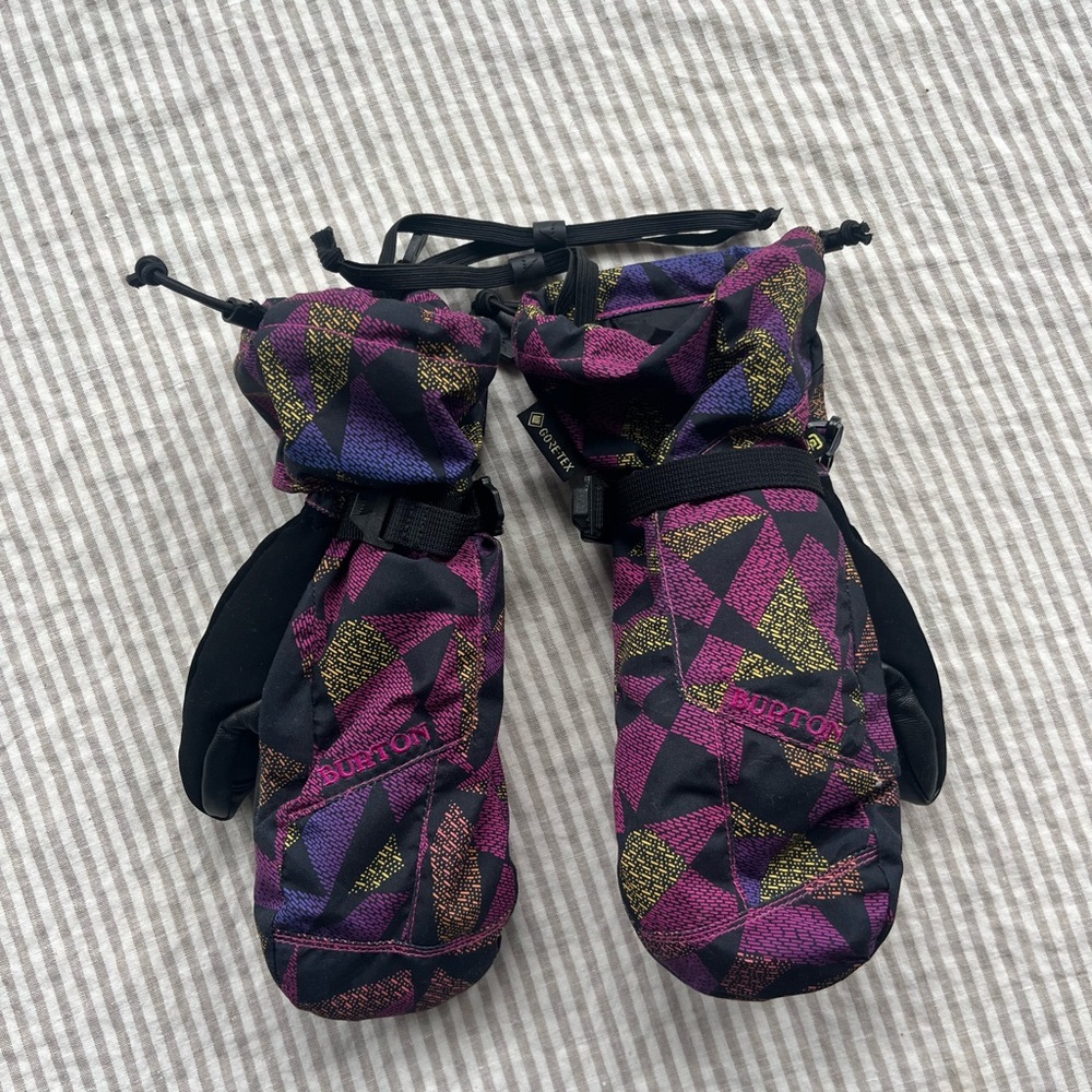 Burton Kids' Patterned Mittens - Purple and Black